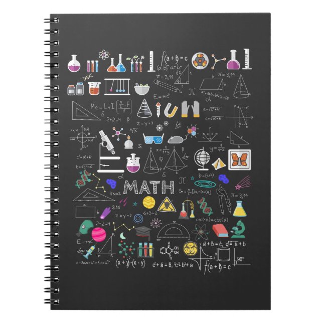Science Physics Math Chemistry Biology Astronomy Anteckningsbok (Framsidan)