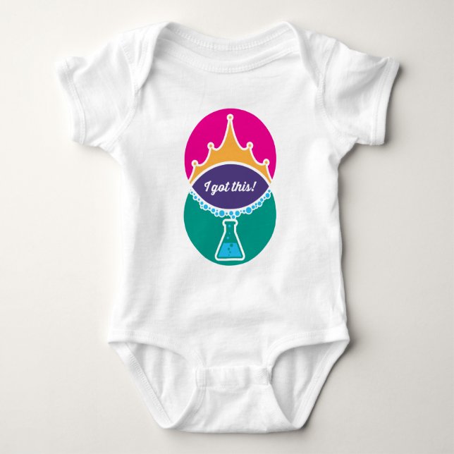 Science Princess (Bold) Baby Shirt T (Framsida)