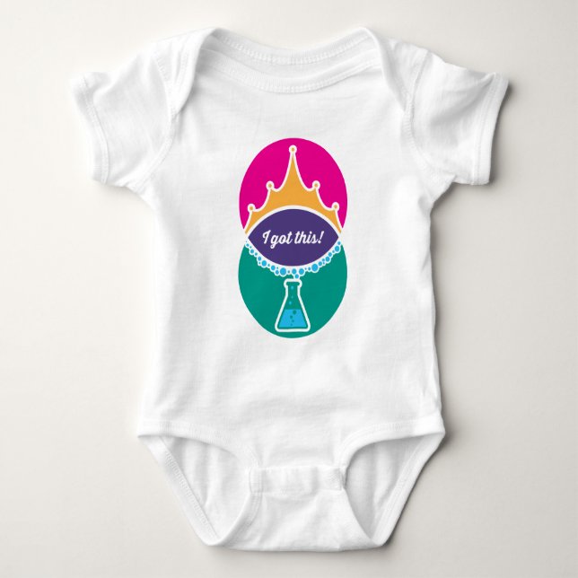 Science Princess (Bold) Baby Shirt T Shirt (Framsida)
