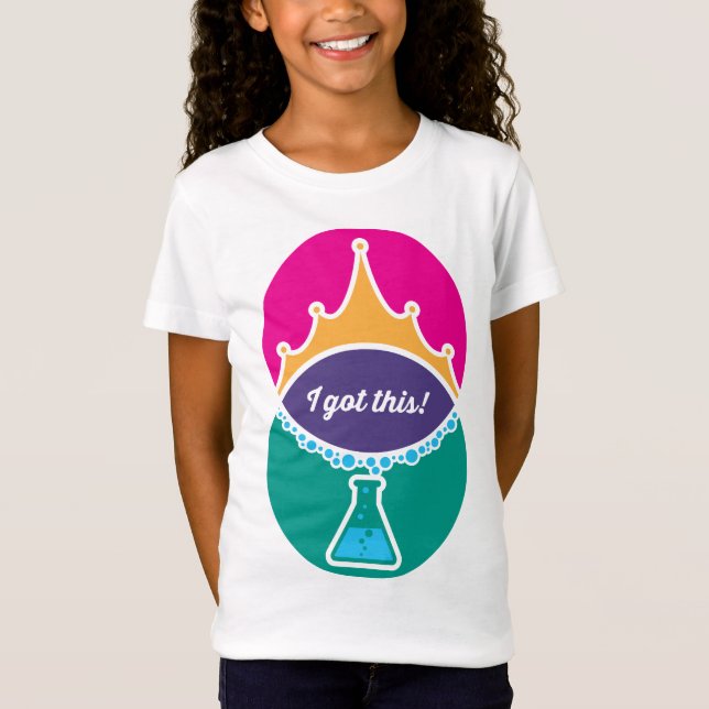 Science Princess (Bold) Girls Shirt T (Framsida)
