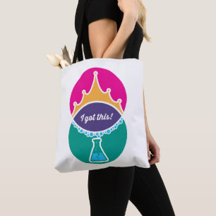 Science Princess (Bold) White Tote Tygkasse