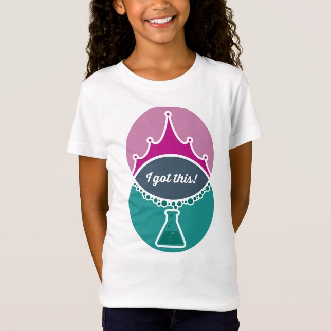 Science Princess (Muted) Girls Shirt T Shirt (Framsida)