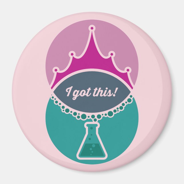 Science Princess (Muted) Magnet (Framsidan)