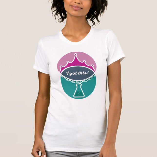 Science Princess (Muted) Womens Shirt T Shirt (Framsida)