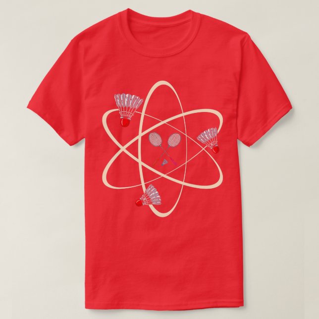 Science Proton Badminton T Shirt (Design framsida)