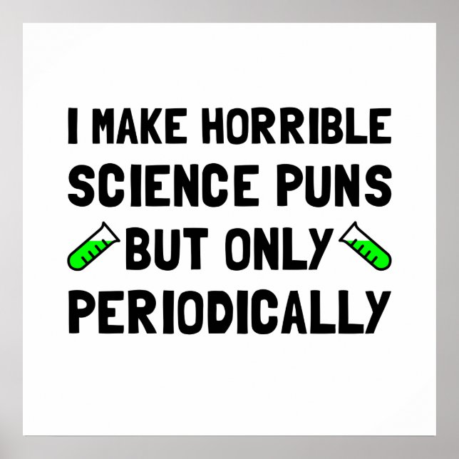 Science Puns Periodically Poster (Framsidan)