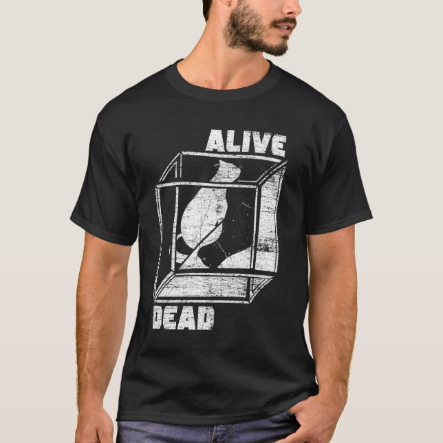 Science Quantum Mechanics Physicist Schrodingers T Shirt (Framsida)
