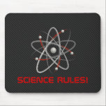 SCIENCE REGLER! Atom (004a) | Geek Mousepads Musmatta<br><div class="desc">Atom - en coola som är utformad för alla dina vetenskapsmän. En Perfekt Gift för Student eller lärare. Anpassa slogan med initialer och färg.</div>