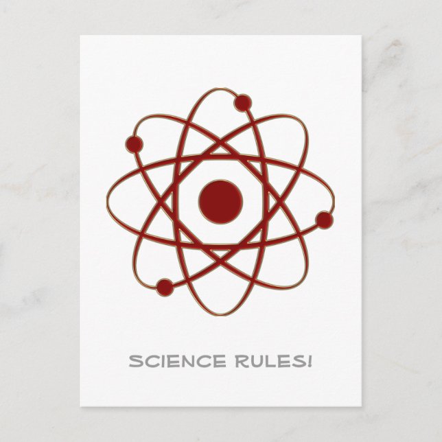 Science Regler! - Atom (005a) Vykort (Framsida)