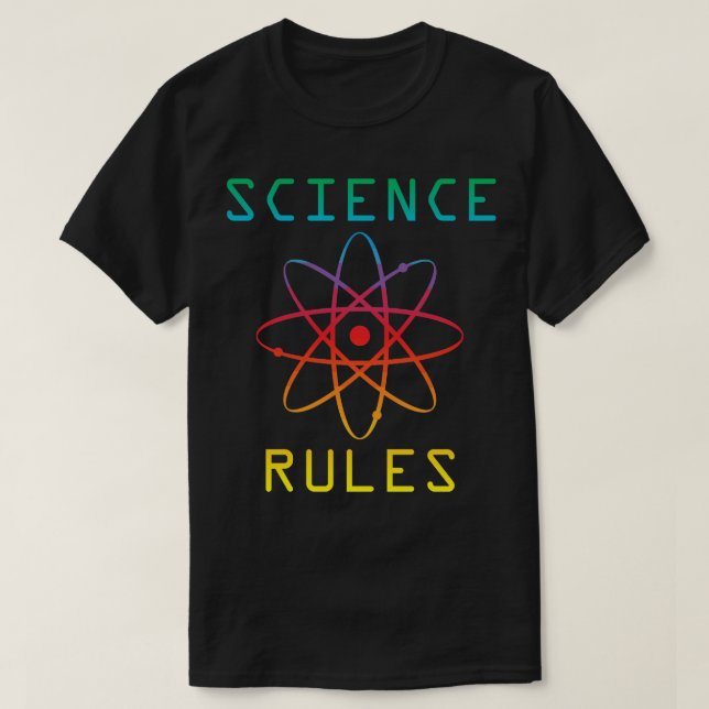Science Regler T Shirt (Design framsida)