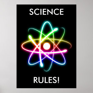 SCIENCE REGLER   Unik atom-symbol Poster