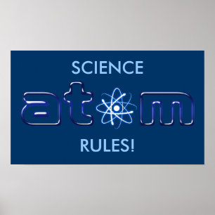 SCIENCE REGLER! - unik Poster