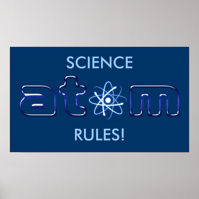 SCIENCE REGLER! - unik Poster (Framsidan)
