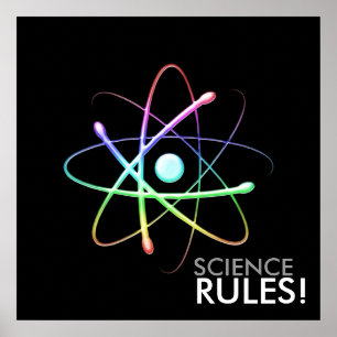 SCIENCE REGLER! - unik Poster