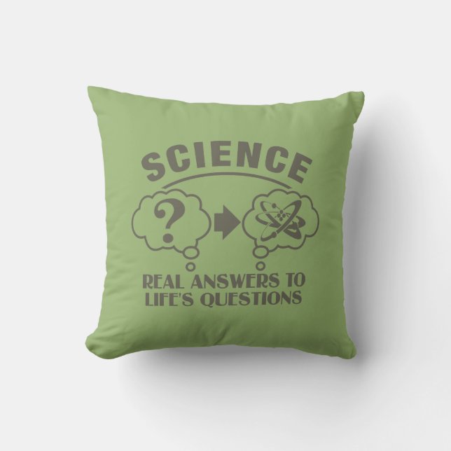 Science Responswers anpassningsbar dekorativ kudde (Framsida)
