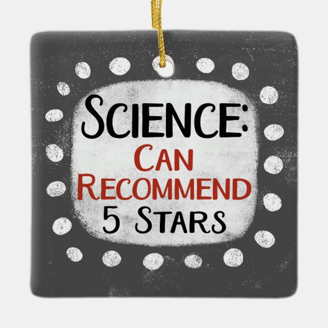 Science Review 5 Stars Ornament (Framsida)