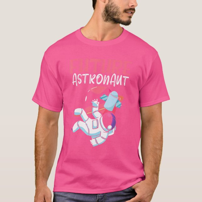 Science Rocket Planet Rymden Universe Future T Shirt (Framsida)