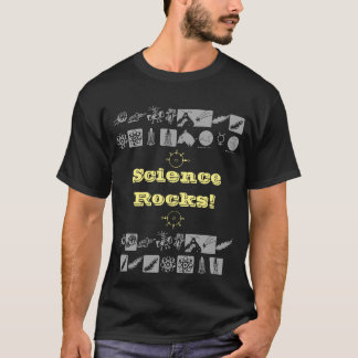 Science Roks Påstående Graphic Design Typography T-shirt