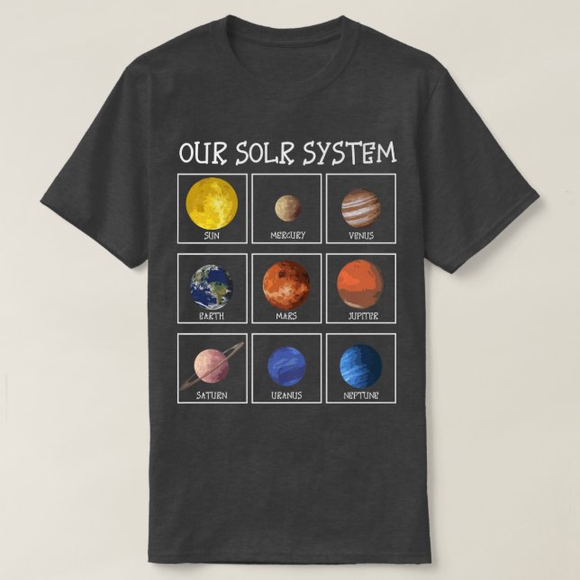 Science Rymden Premium T Shirt (Design framsida)