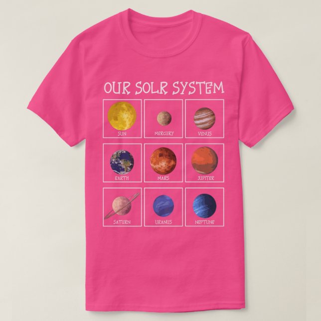 Science Rymden Premium T Shirt (Design framsida)