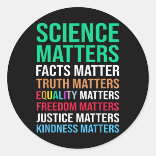 Science S Facts Truth S Equality S Runt Klistermärke
