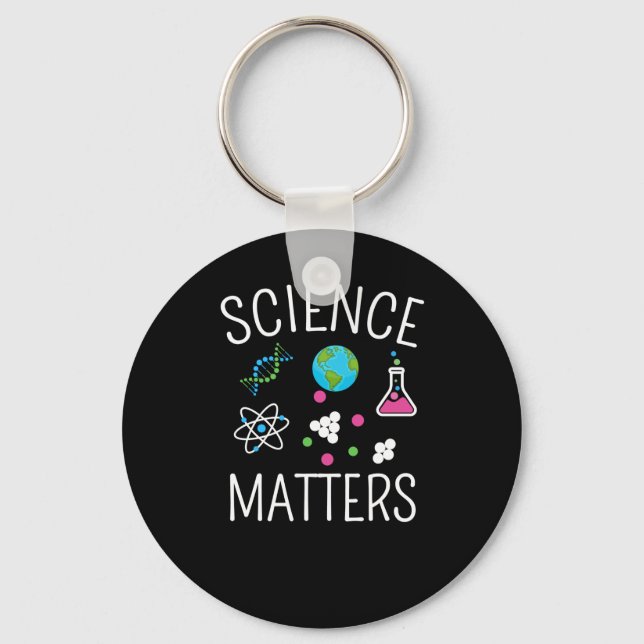 Science S - Funny Science Pun Sticker1 Nyckelring (Framsida)