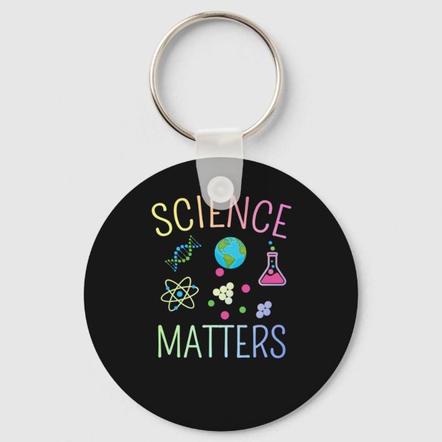 Science S - Funny Science Pun Sticker Nyckelring (Framsida)