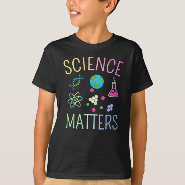 Science S - Funny Science Pun Sticker T Shirt (Framsida)