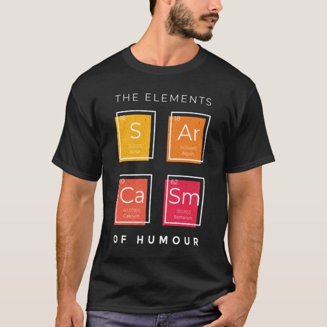 Science Sarcasm, primärt Inslag i Humor T Shirt (Framsida)
