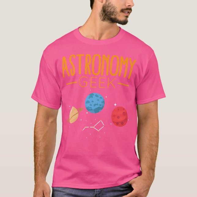Science Shirts Astronomy Geek Tees Scientist Holid T Shirt (Framsida)