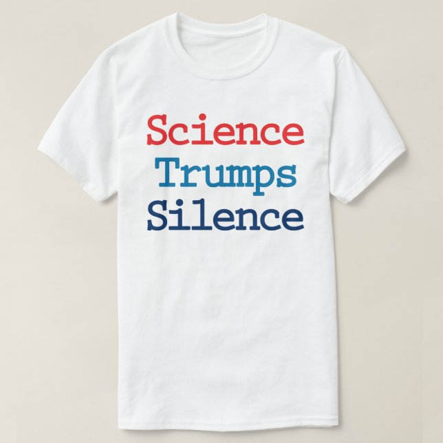 Science slår tystnad - Anti President Trump Tröja (Design framsida)