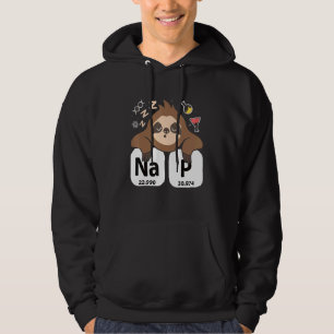 Science Sloth I Nap Periodically Chemistry Bioche Hoodie