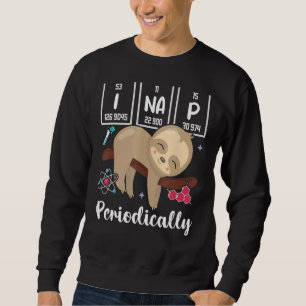 Science Sloth I Nap Periodically Chemistry Bioche Lång Ärmad Tröja