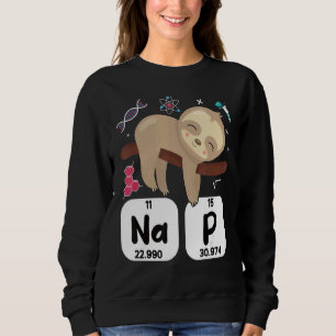 Science Sloth I Nap Periodically Chemistry Bioche T Shirt