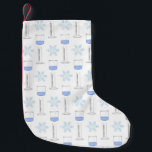 Science Snowflake Beaker Graduated Cylinder Winter Liten Julstrumpa<br><div class="desc">Underbar för vetenskapen älskare! Denna mönster av bägare,  graderade cylindrar och snöflingor är perfekt för helgdagarna under julen.</div>