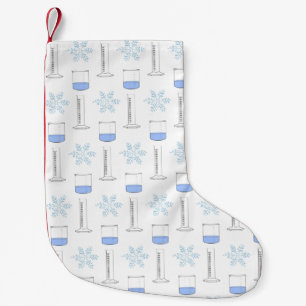 Science Snowflake Beaker Graduated Cylinder Winter Liten Julstrumpa