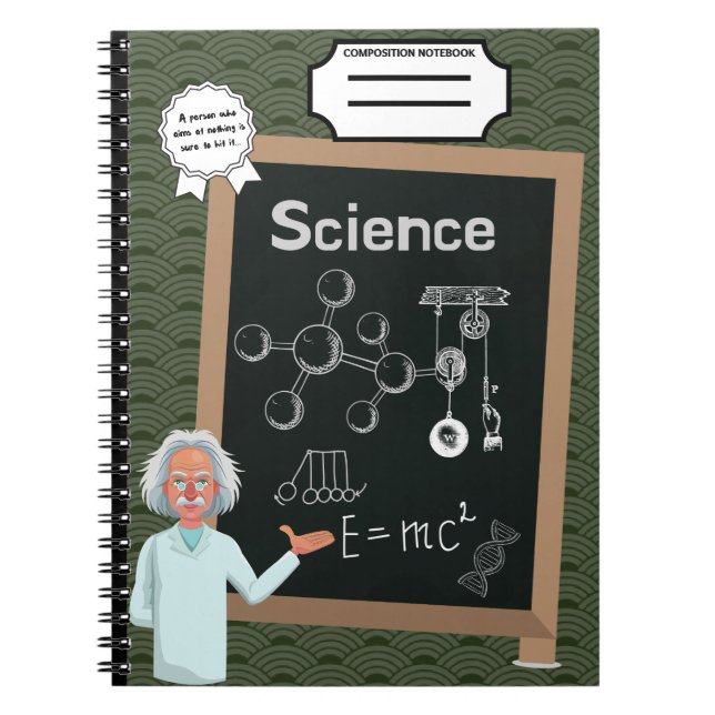 Science Spiral Photo Notebook Anteckningsbok (Framsidan)