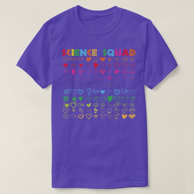 Science Squad Teacher Student Technology Ingenjör T Shirt (Design framsida)