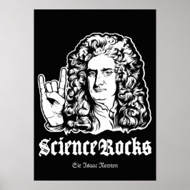 Science Sten Herr Isaac Newton Poster
