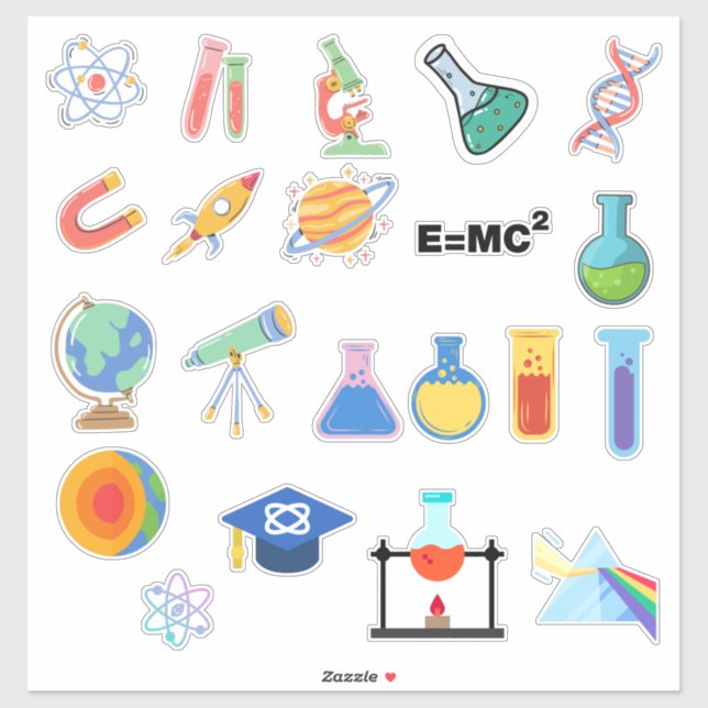 Science Sticker Pack Klistermärken (Ark)