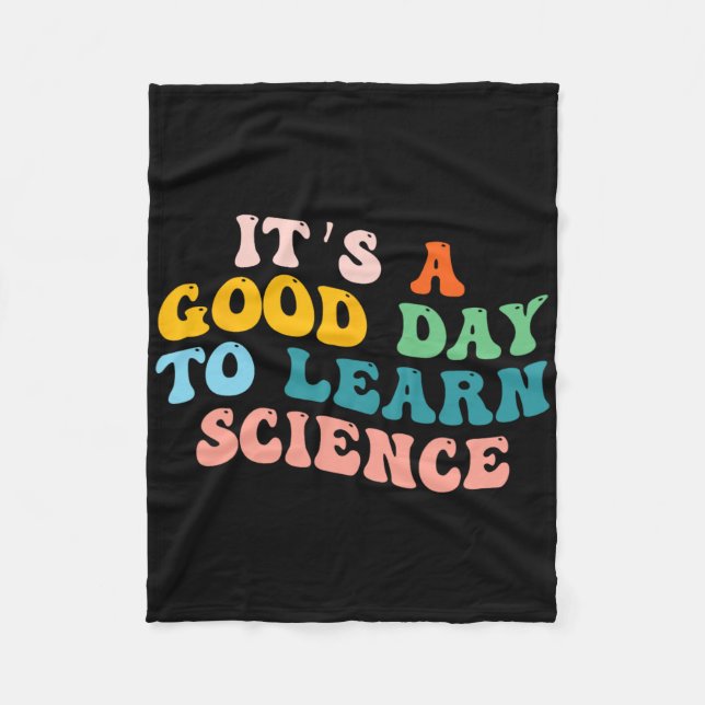 Science Student ger sin Bra att lära sig vetenskap Fleecefilt (Framsidan)