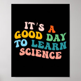 Science Student ger sin Bra att lära sig vetenskap Poster