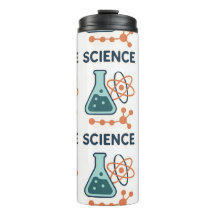 Science Subjekt Sticker - kolv, molekyler och atom