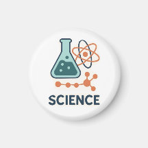 Science Subjekt Sticker - kolv, molekyler och atom