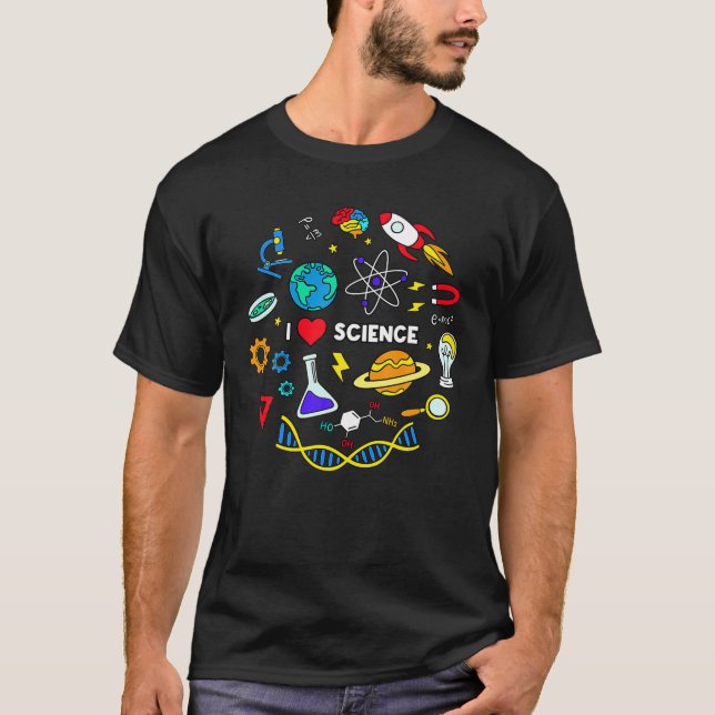 Science T, Science Älskare , I Kärlek Science T Shirt (Framsida)