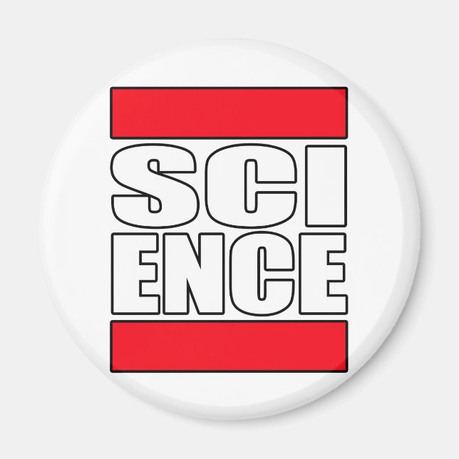 Science t shirt magnet (Framsidan)
