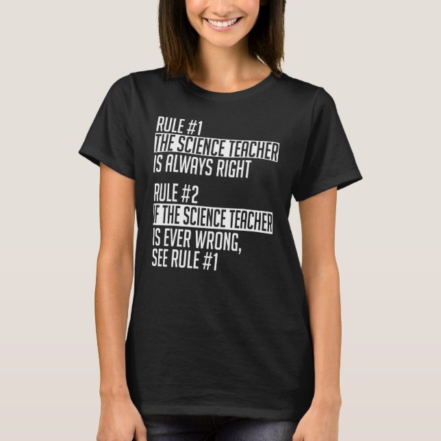 Science Teacher Apparel Cute Teacher Design T Shirt (Framsida)
