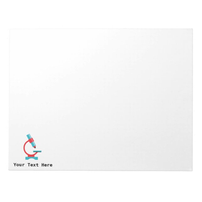 Science Teacher Biology Microscope Anteckningsblock (Framsida)