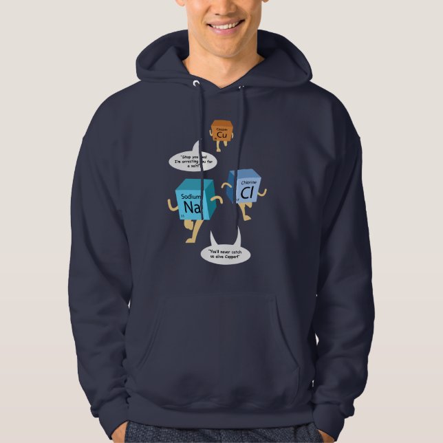 Science Teacher Birthday Chemistry Gag Hoodie (Framsida)