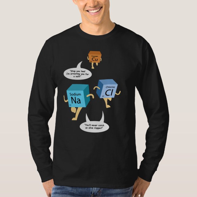 Science Teacher Birthday Chemistry Geek Gag T Shirt (Framsida)